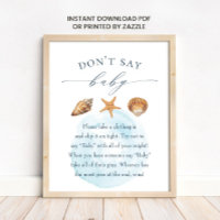 Kinderdusche "Don't Say Baby" Spielplakat