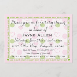 Kinderdusche Einladung "Zucker und Gewürz"