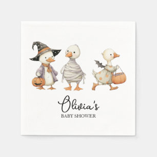 Kinderdusche Halloween-Gans Serviette