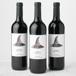 Kinderdusche Halloween Herbst Niedlich Einfach Weinetikett