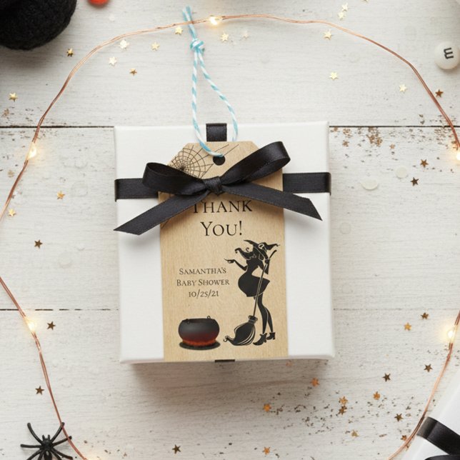 Kinderdusche Halloween Hexenliebe Geschenkanhänger (Von Creator hochgeladen)