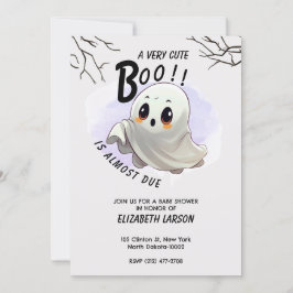 Kinderdusche Halloween Thema Niedliches Party Einladung