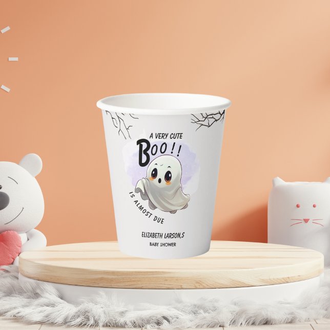 Kinderdusche Halloween Thema Niedliches Party Pappbecher (Von Creator hochgeladen)