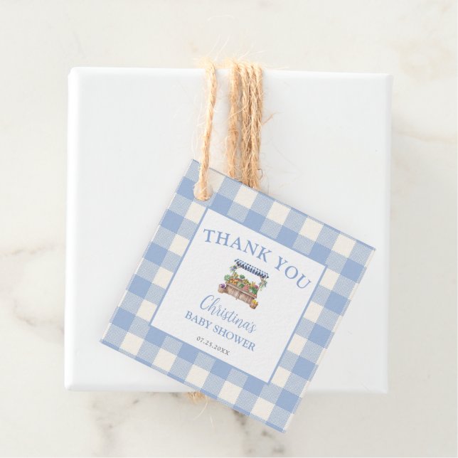 Kinderdusche in der Umgebung Geschenkanhänger (Beispiel)