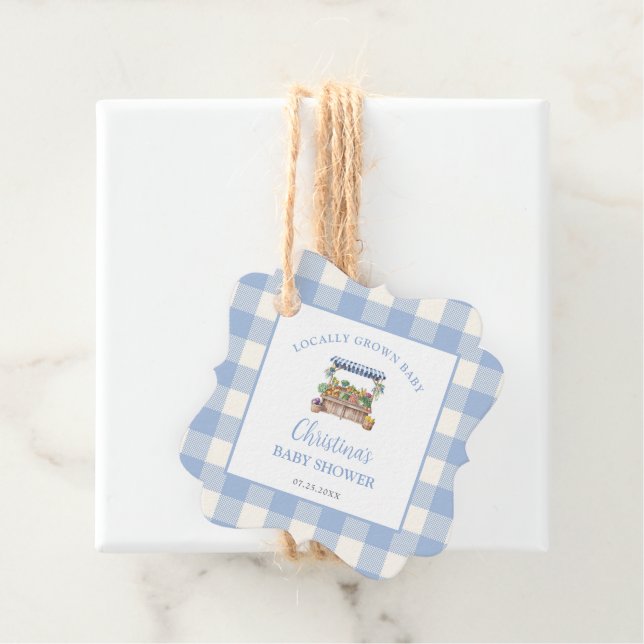 Kinderdusche in der Umgebung Geschenkanhänger (Beispiel)