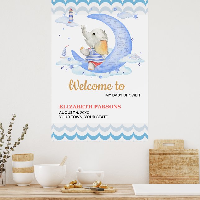 Kinderdusche Poster (Küche)