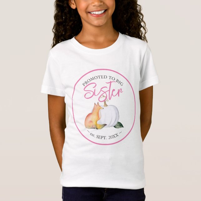 Kinderdusche Shirts Schwester Fall Pumpkin (Vorderseite)