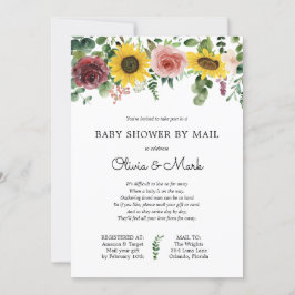 Kinderdusche von Mail Sonnenblume Rose Einladung