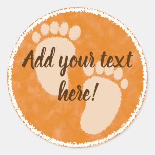 Kinderdusche Wasserfarbe Runder Aufkleber