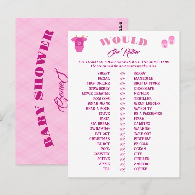 Kinderduschspiele Vorhersage und Ratschläge. Postkarte (Vorne/Hinten)