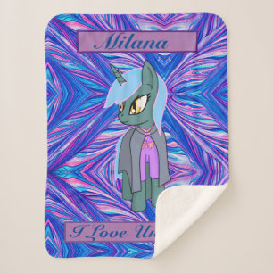 Kindereinhorn - I Liebe Einhorn Sherpadecke