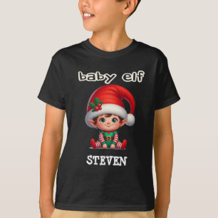 Kinderelfamilie passend Weihnachten T-Shirt
