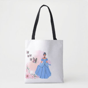 Kinderella Tote Bag - Whimsical Floral Design, Per Tasche