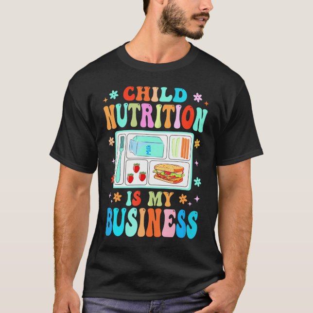 Kinderernährung ist mein Geschäftsessen Lady Cafet T-Shirt (Vorderseite)