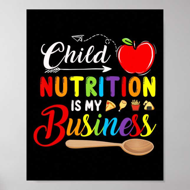 Kinderernährung ist mein Niedliches Geschäft für A Poster (Vorne)