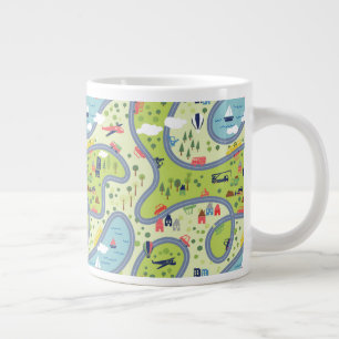Kinderfahrplan Landschaftsbild Jumbo-Tasse