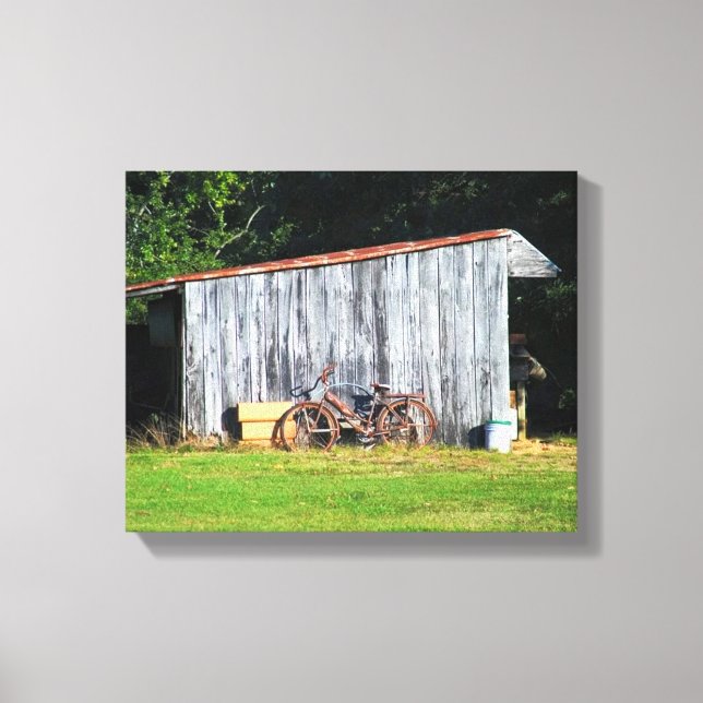 Kinderfahrrad 10"x 8", .75", Single Canvas Print Leinwanddruck (Vorderseite)