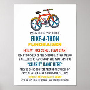 Kinderfahrrad, Kinderfahrrad-Wohltätigkeit-Bike-a- Poster
