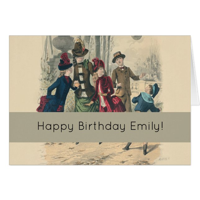 Kinderfamilie Antikes Viktorianisches Kind (Vorderseite (Horizontal))