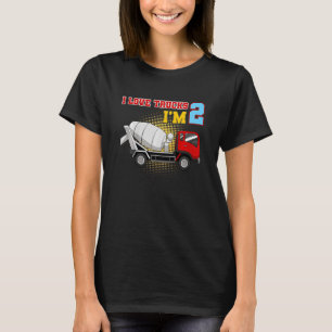Kinderfamilienbau LKW-Bagger Geburtstag T-Shirt