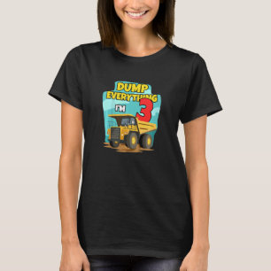 Kinderfamilienbau LKW-Bagger Geburtstag T-Shirt