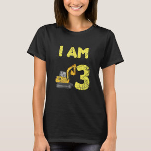 Kinderfamilienbau LKW-Bagger Geburtstag T-Shirt
