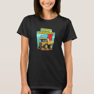 Kinderfamilienbau LKW-Bagger Geburtstag T-Shirt