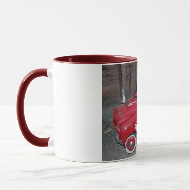 Kinderfeuertrampe zu Weihnachten Tasse (Links)