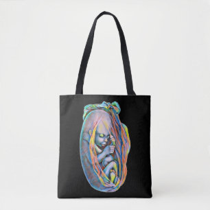 Kinderfötus in der Abstrakten Anatomie des Mensche Tasche