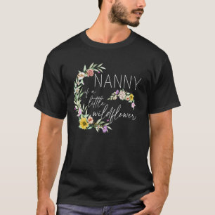 Kinderfrau der kleinen Wildblumen-Geburtstagsfeier T-Shirt