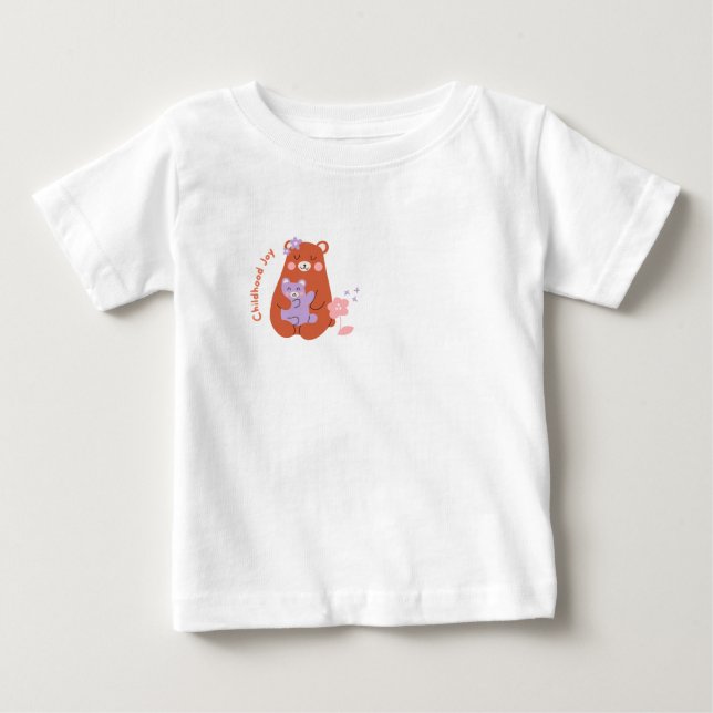 Kinderfreude Niedlich Bear Baby T - Shirt (Vorderseite)