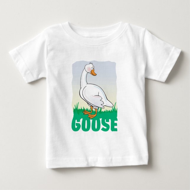 Kinderfreundliche Gans Baby T-shirt (Vorderseite)