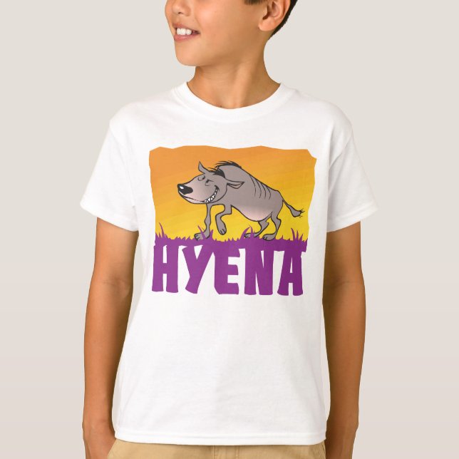 Kinderfreundliche Hyäne T-Shirt (Vorderseite)
