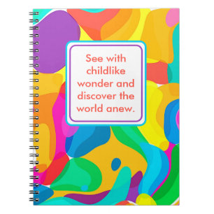 Kinderfreundliche Wonder & Bright Circus Farben Notizblock