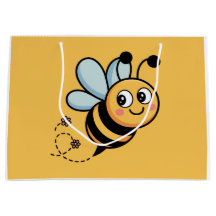 Kinderfreundliches Bienenmaskottchen mit gepunktet