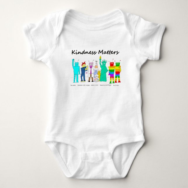 Kinderfreundlichkeit - Roboter online Baby Strampler (Vorderseite)