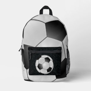 Kinderfußball-Coole Black Diamond Plate Bedruckter Rucksack