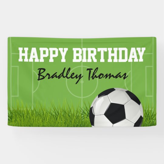 Kinderfussball Fussball Geburtstags Party Banner Zazzle Ch