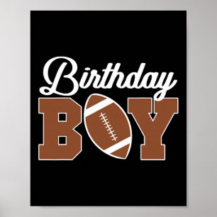 Kinderfußball Geburtstagskind Geburtstagsparty Boy Poster