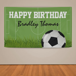 Kinderfußball Geburtstagsparty Banner
