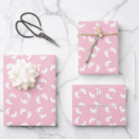 Kinderfußspuren, Babyfuß, Fußspuren, rosa Girl