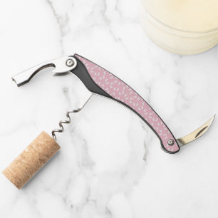 Kinderfußspuren, Babyfuß, Fußspuren, rosa Girl Kellnermesser