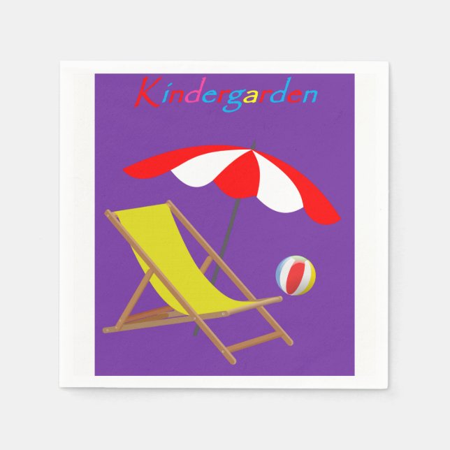 Kindergarden Paper Napkins Serviette (Vorderseite)