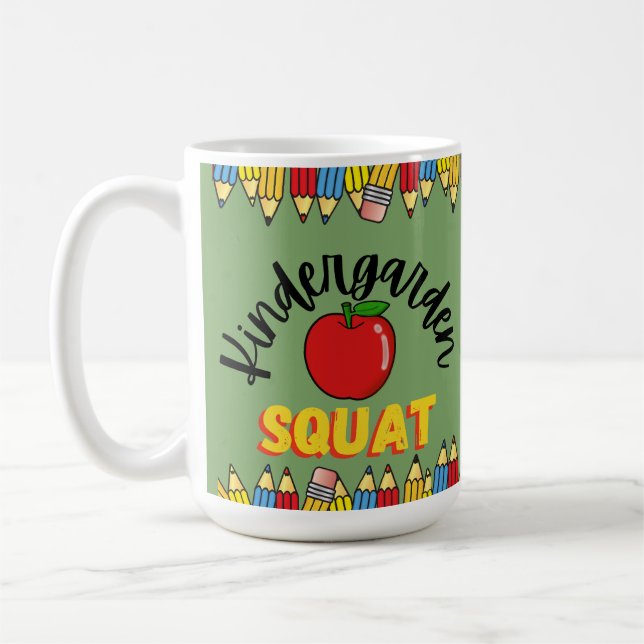 KINDERGARDEN SQUAT LEHRER KAFFEETASSE (Links)