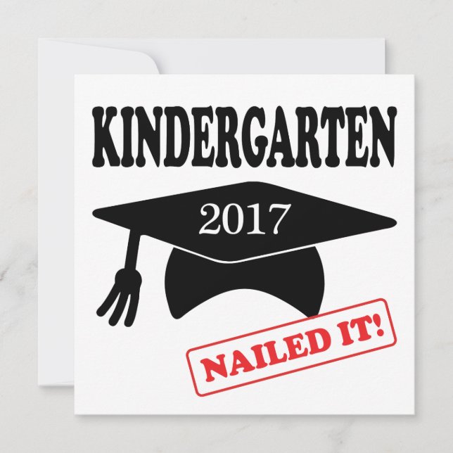 Kindergarten 2017 nagelte es einladung (Vorderseite)