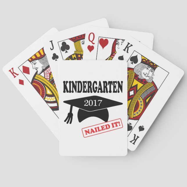 Kindergarten 2017 nagelte es spielkarten (Rückseite)