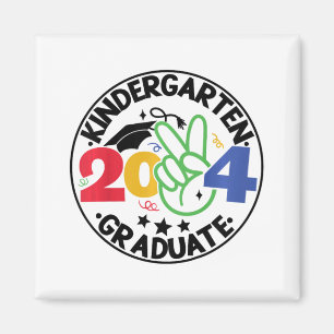 Kindergarten Abschluss 2024 Absolvent letzter Tag Magnet