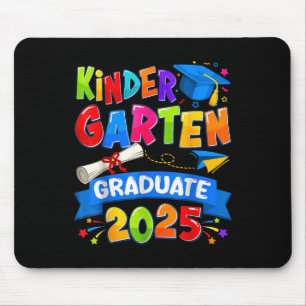 Kindergarten Abschluss 2025 Graduate Kids Boys Gi Mousepad