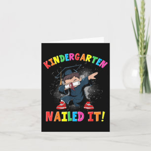 Kindergarten Abschluss 2025 Jungen Kinder Dabbing Karte