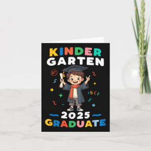 Kindergarten Abschluss 2025 Jungen Kinder Graduate Karte